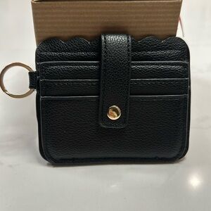 NWOT- Multi Pocket Mini Credit Card And ID Card Wallet With Key Holder Ring